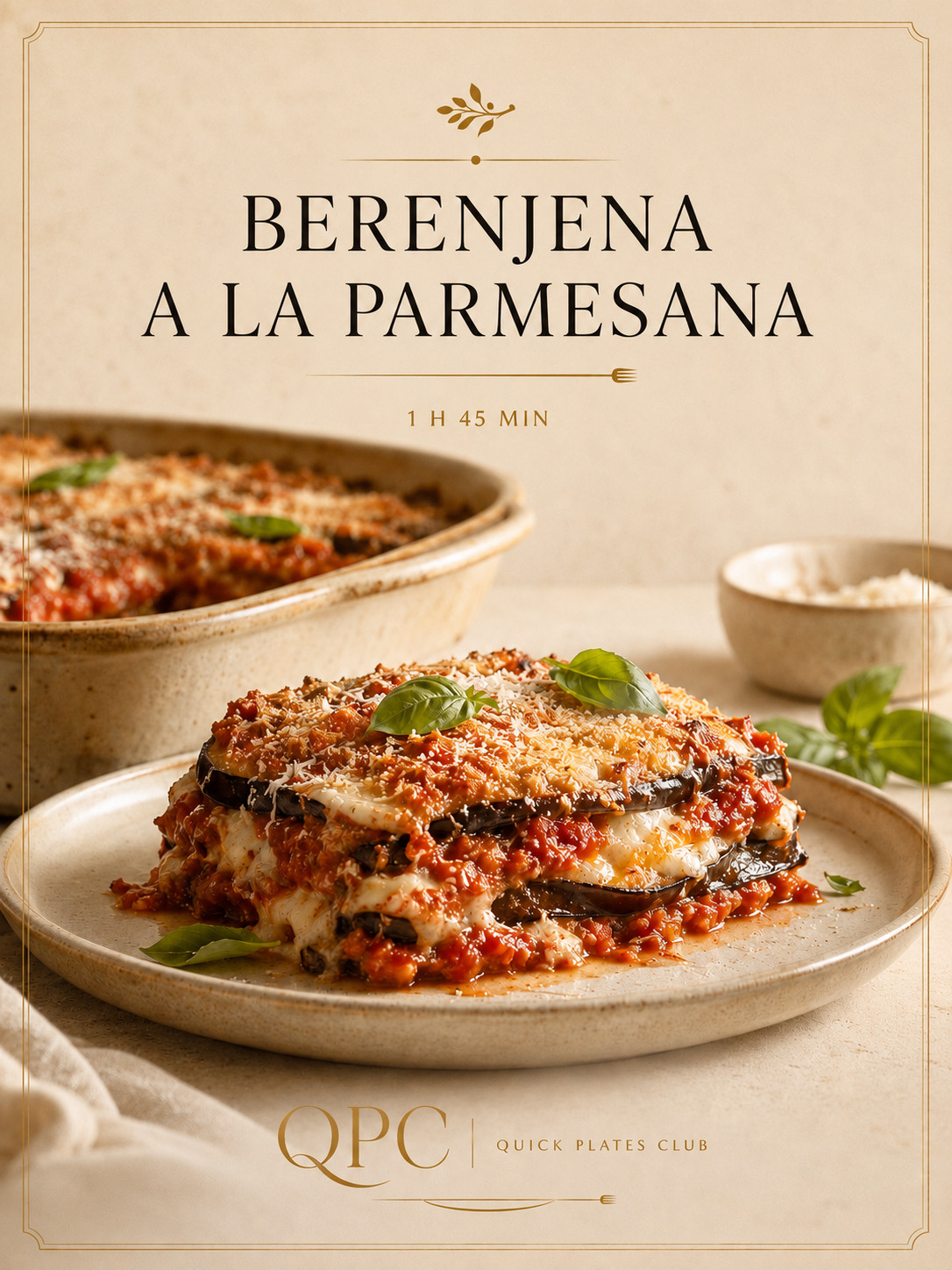 Berenjena a la parmesana al horno