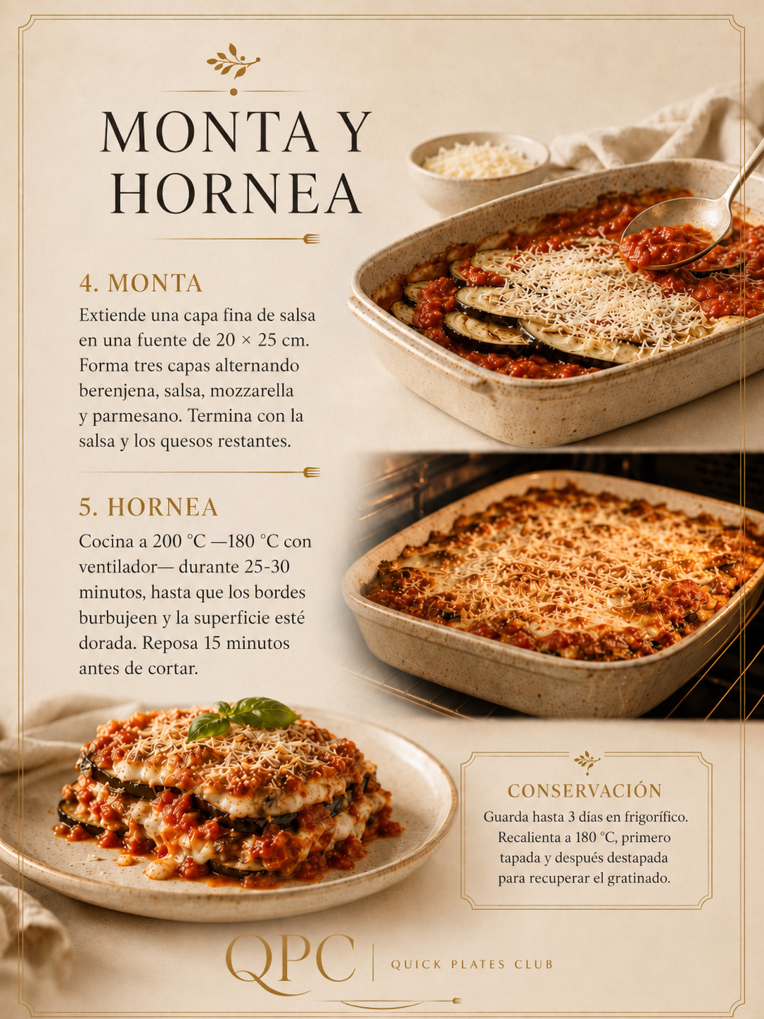 Berenjena a la parmesana al horno - extra 1
