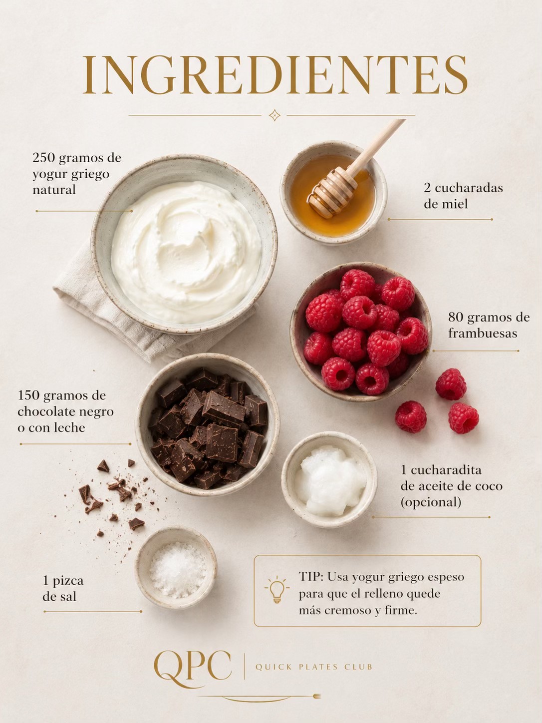 BOMBONES HELADOS DE YOGUR Y CHOCOLATE - ingredientes