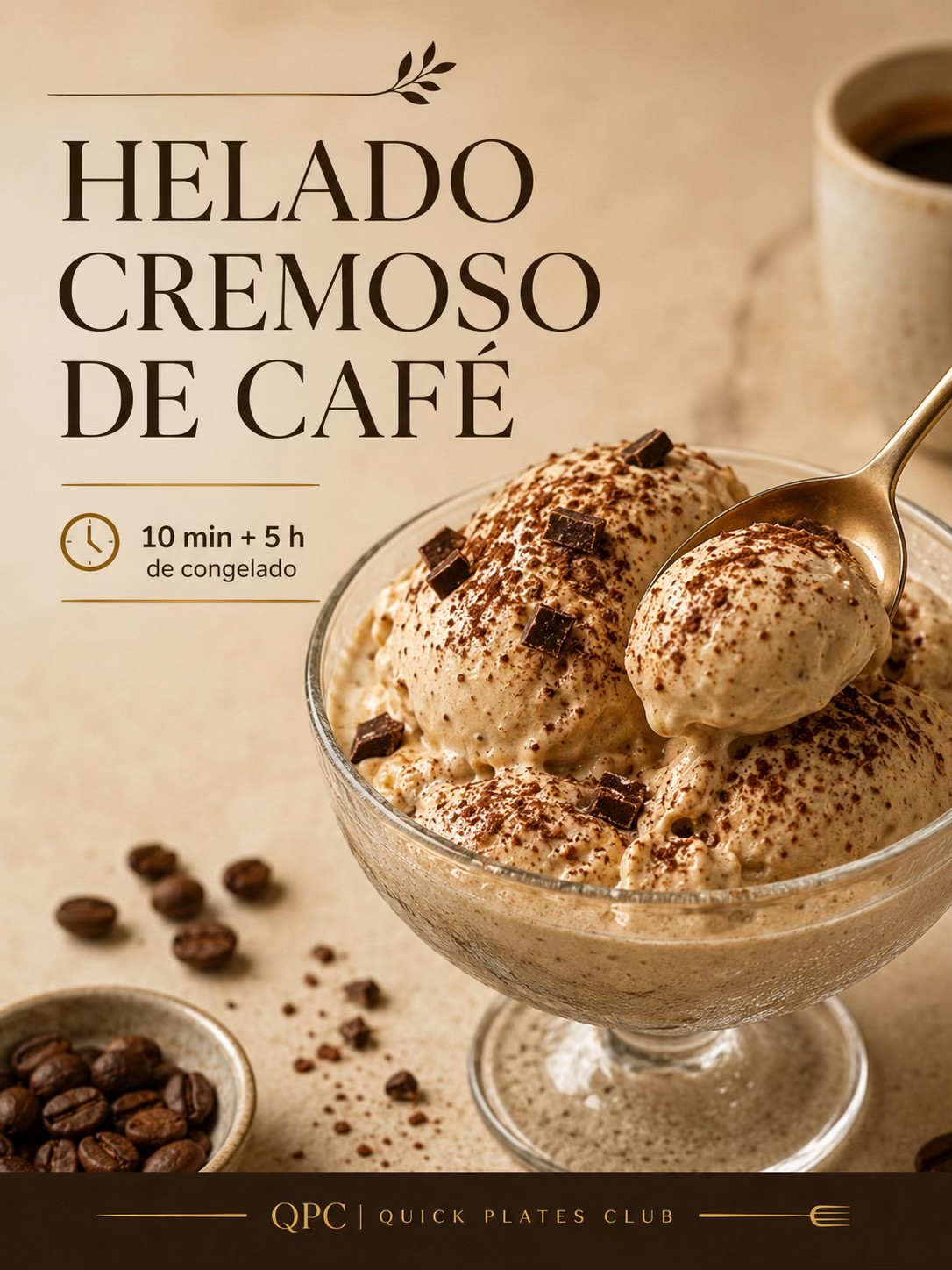 HELADO CREMOSO DE CAFÉ