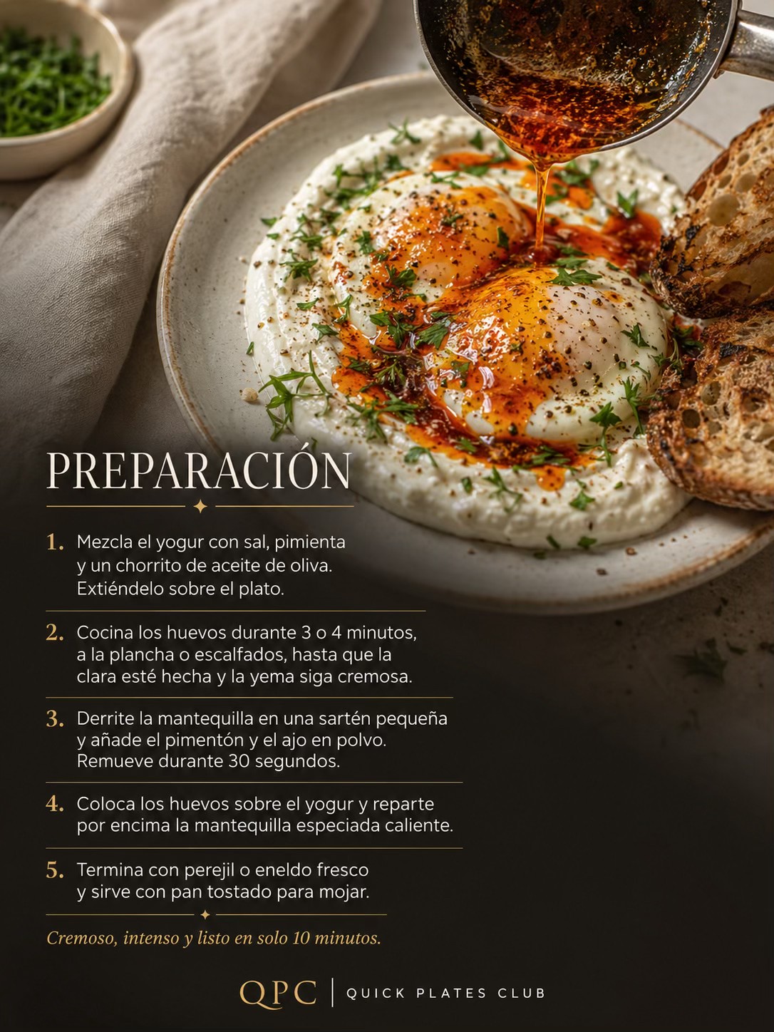 HUEVOS TURCOS EXPRÉS EN 10 MINUTOS - receta