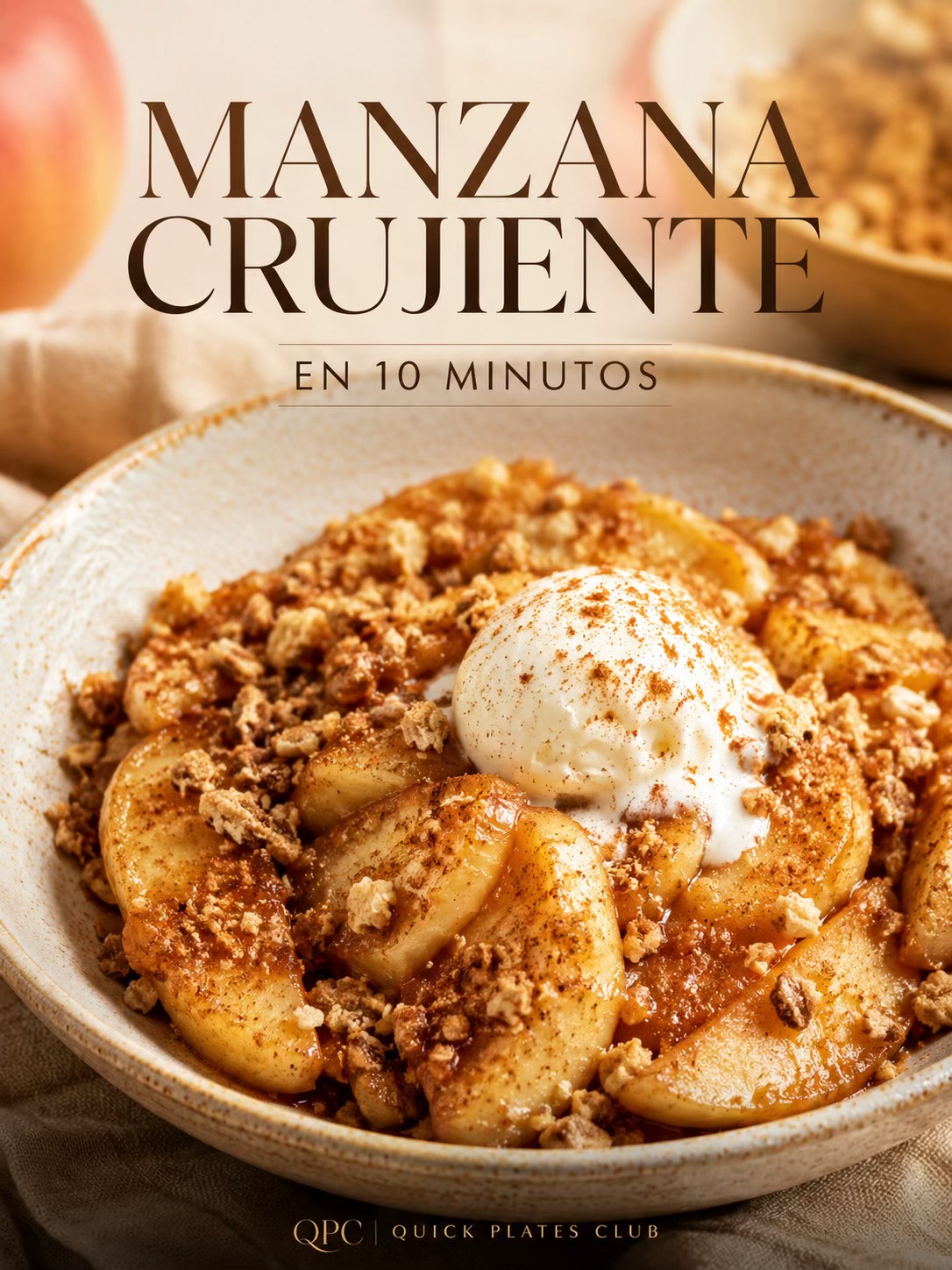 MANZANA CRUJIENTE EN 10 MINUTOS