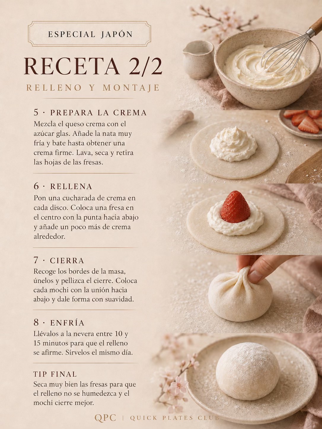 Mochis de fresa y crema - extra 1