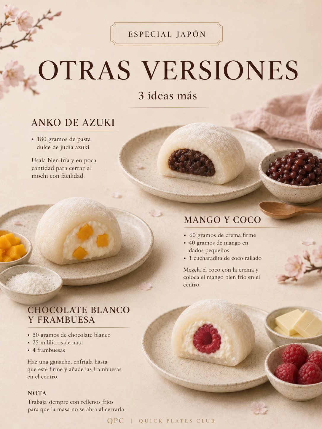 Mochis de fresa y crema - extra 2