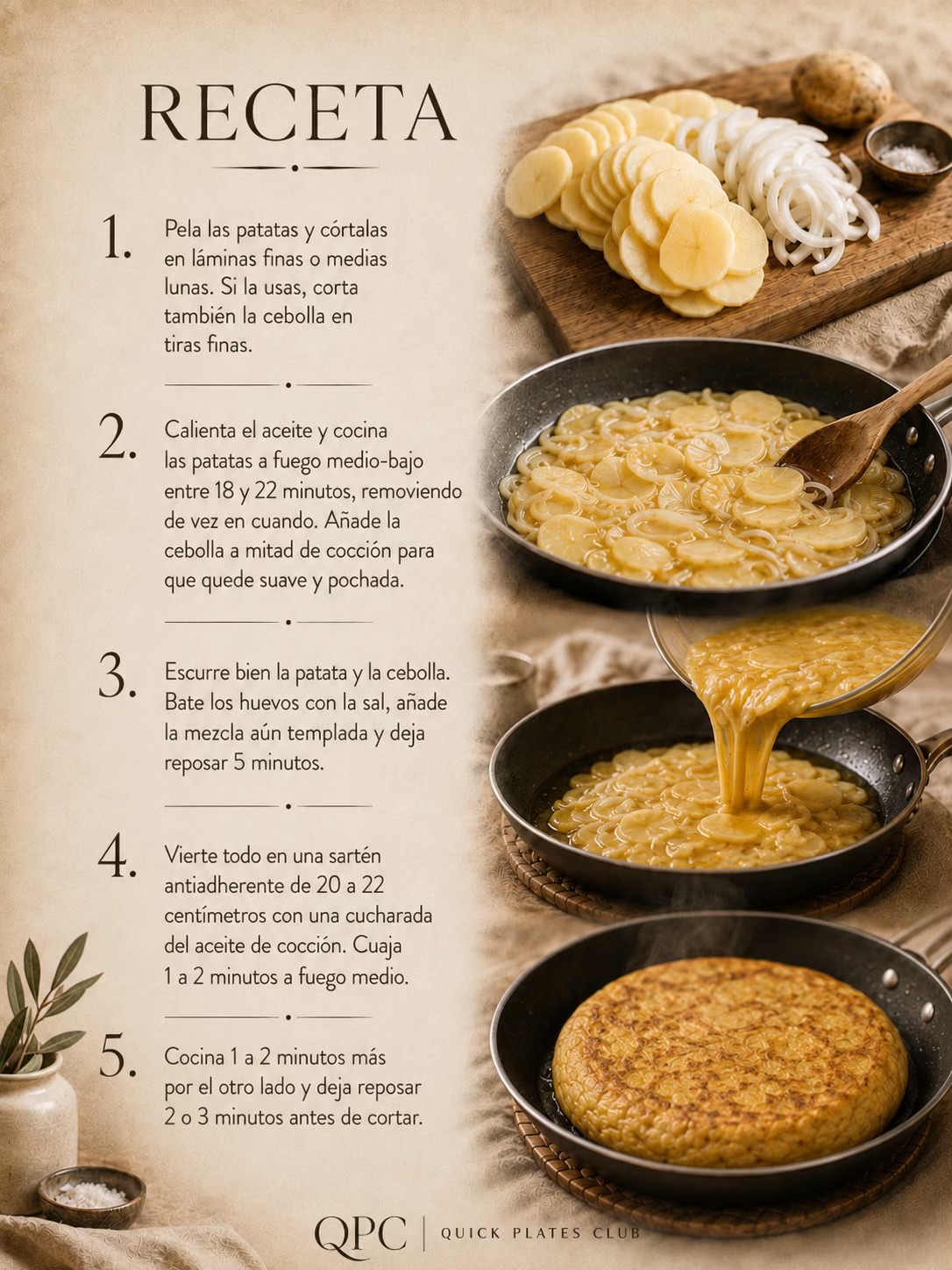 Tortilla española - receta